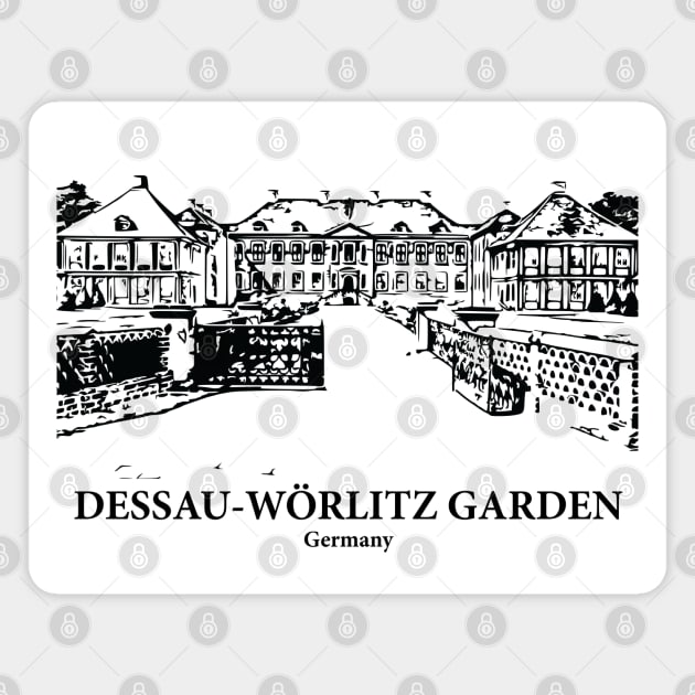 Dessau-Wörlitz Garden - Germany Magnet by Lakeric
